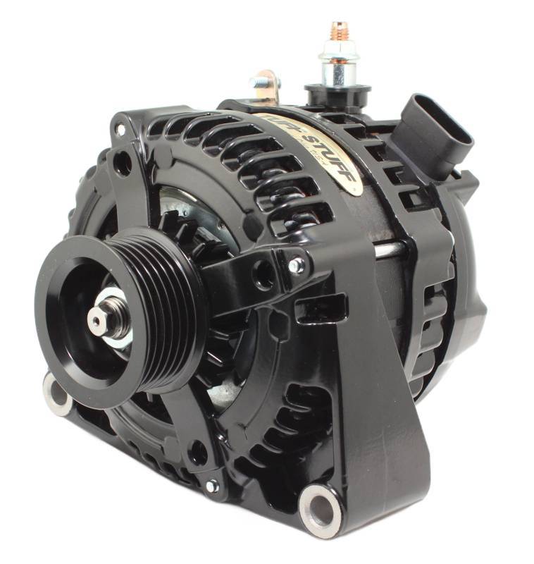 LS225 Max Amp Alternator 6 Groove OEM Wire Black Alternators/Generators and Components Tuff Stuff Performance Accessories