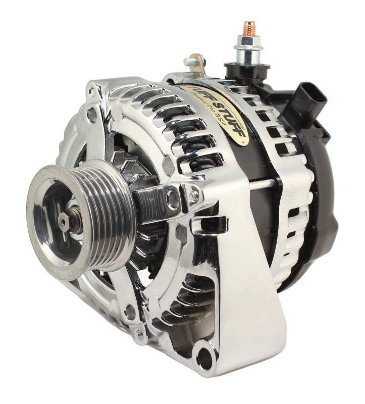 LS225 Max Amp Alternator 6 Groove 1-Wire Chrome Alternators/Generators and Components Tuff Stuff Performance Accessories