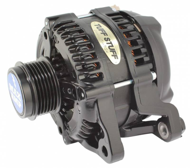 11- Mustang Alternator 250 Amp 6 Groove Black Alternators/Generators and Components Tuff Stuff Performance Accessories