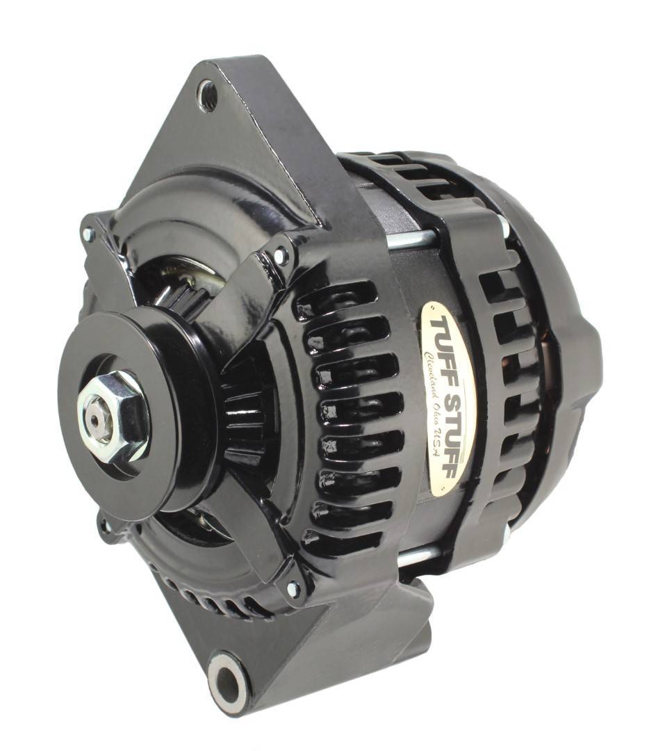 225 MAX AMP Alternator 1 Groove 1 Wire Black Alternators/Generators and Components Tuff Stuff Performance Accessories