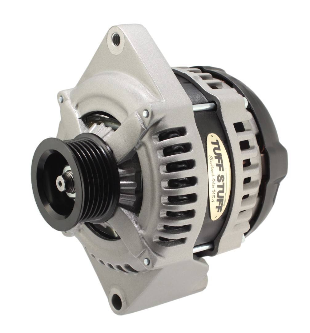 225 MAX AMP Alternator 6 Groove 1 Wire Cast Alternators/Generators and Components Tuff Stuff Performance Accessories
