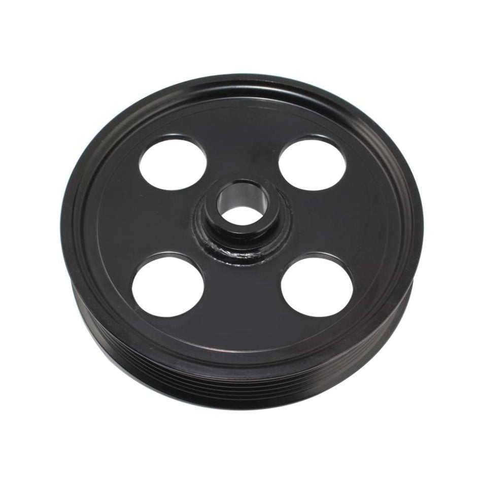 Type II Power Steering Pulley 6 Groove Black Power Steering Pulleys Tuff Stuff Performance Accessories