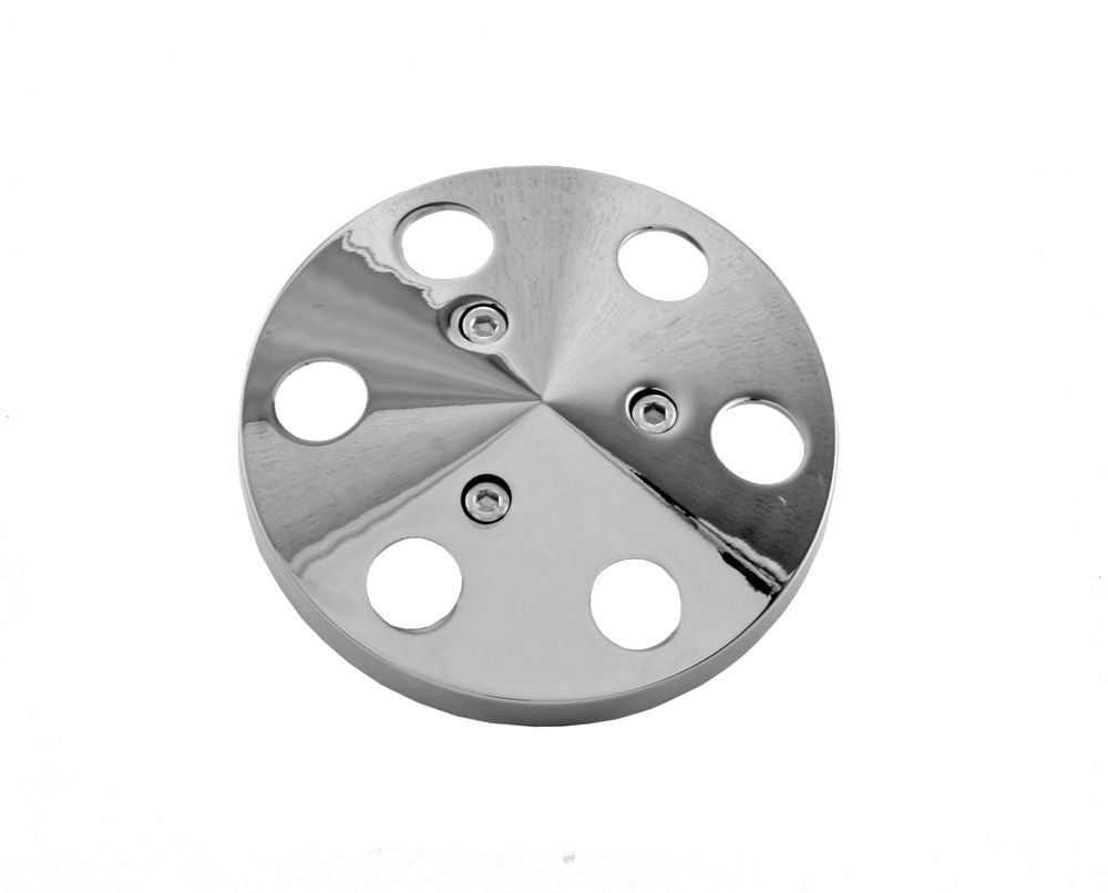 A/C Compressor Machined Aluminum Clutch Cover Air Conditioning Compressors and Components Tuff Stuff Performance Accessories