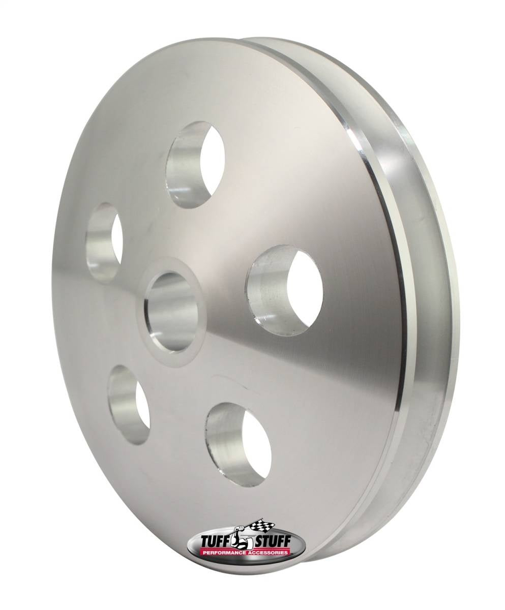 V-Groove Power Steering Pulley Black Power Steering Pulleys Tuff Stuff Performance Accessories