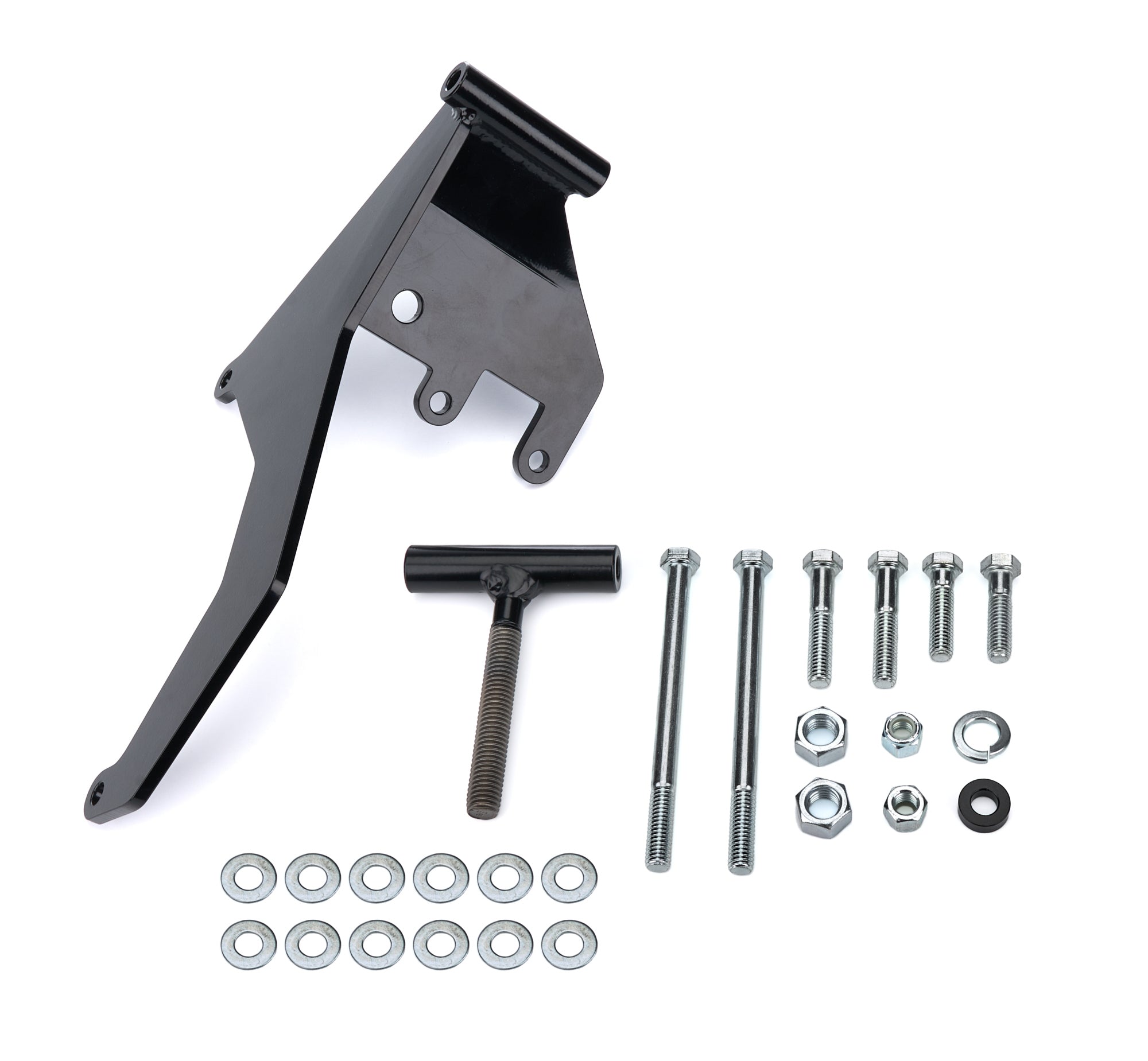 A/C Compressor Bracket SBC Short Water Pump Blk Air Conditioner Brackets and Components Tuff Stuff Performance Accessories