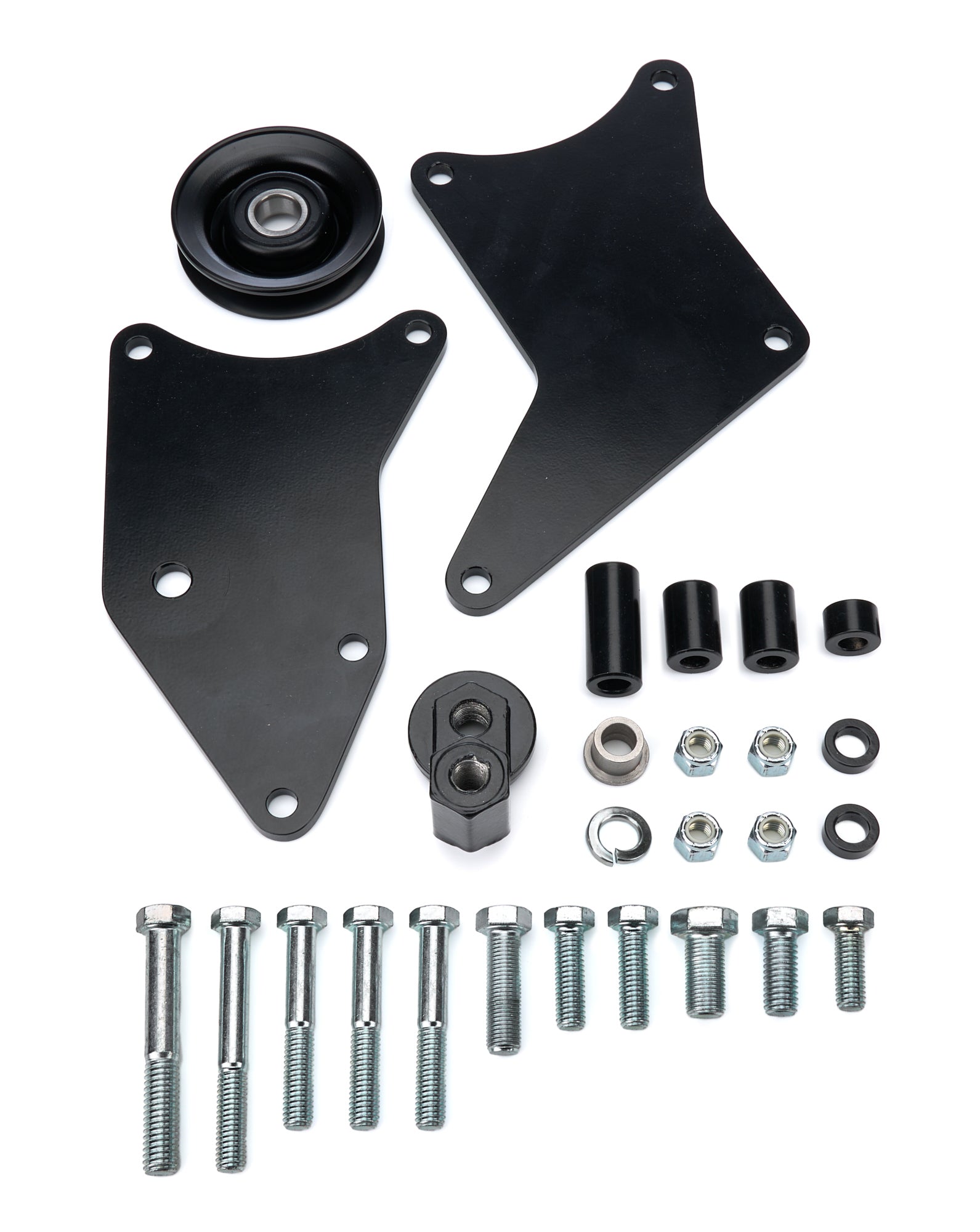 A/C Compressor Bracket BBC Short Water Pump Blk Air Conditioner Brackets and Components Tuff Stuff Performance Accessories