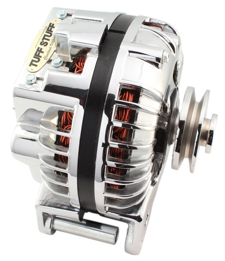 Chrysler Alternator 100amp Polished Alternators/Generators and Components Tuff Stuff Performance Accessories