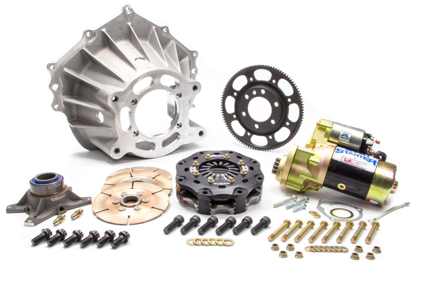 Driveline Pkg Chevy Alum Mono 5.5in 3-Disc Clutch Kits Tilton
