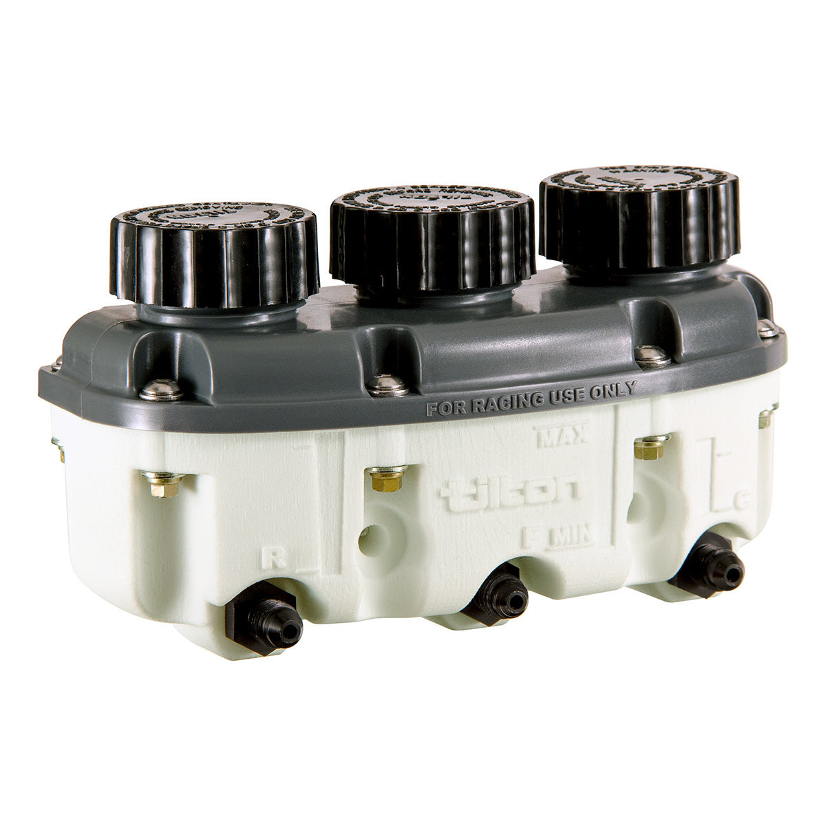 Reservoir Plastic 3- Chamber Low Profile -4an Master Cylinder Reservoirs Tilton