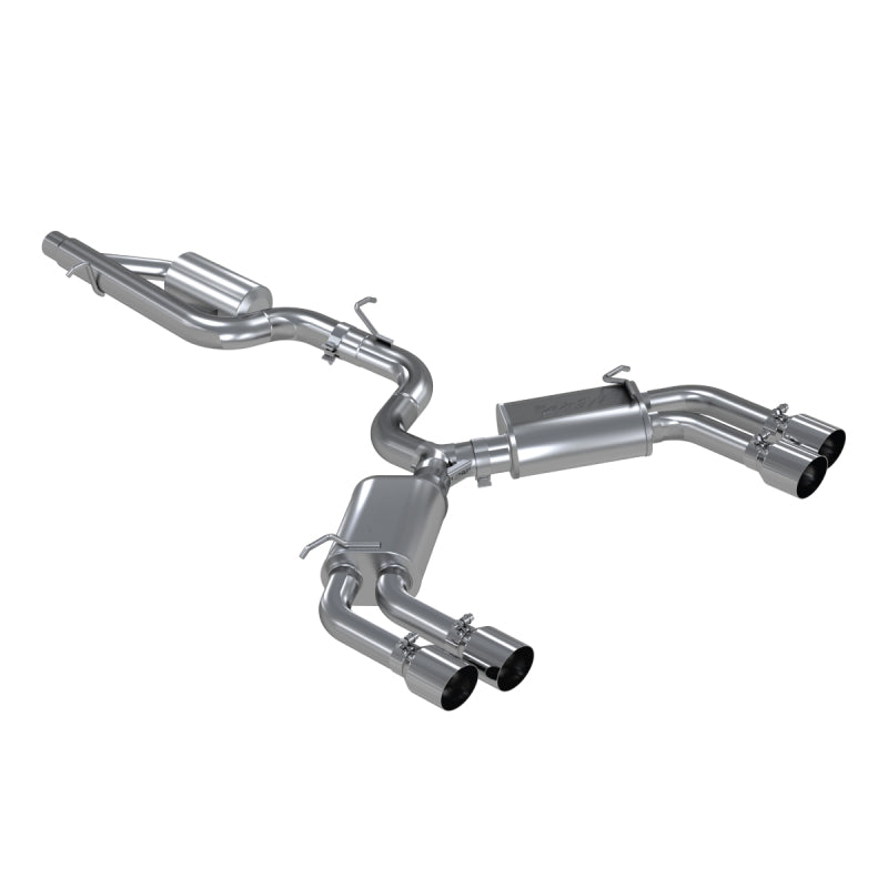 MBRP 15-18 Audi S3 304SS 3in Quad Split Rear Exit C/B System Catback MBRP