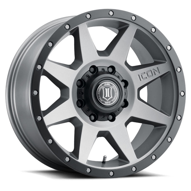 ICON Rebound 20x9 8x180 12mm Offset 5.5in BS Titanium Wheel Wheels - Cast ICON