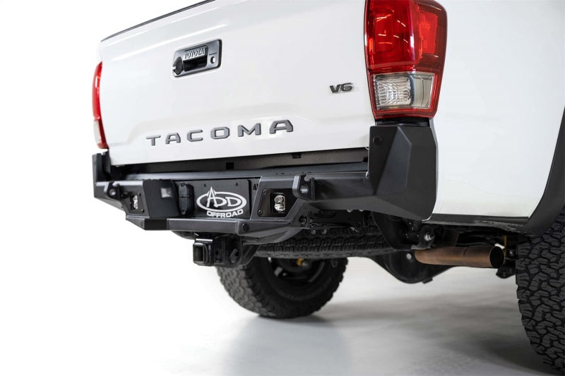Addictive Desert Designs 16-19 Toyota Tacoma Stealth Fighter Rear Bumper w/ Backup Sensor Cutouts Bumpers - Steel Addictive Desert Designs