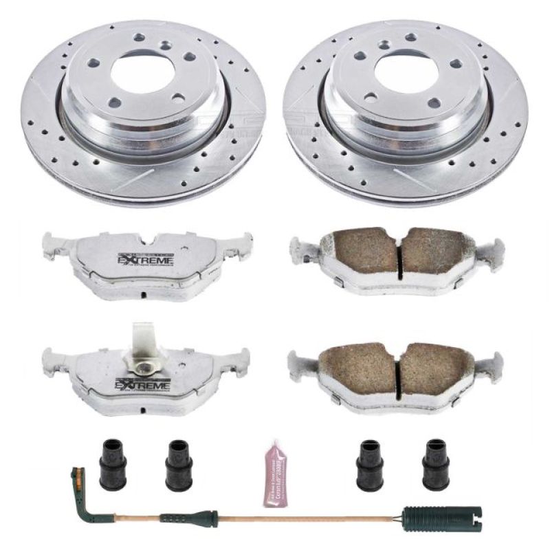 Power Stop 01-03 BMW 525i Rear Z26 Street Warrior Brake Kit Brake Kits - Performance D&S PowerStop