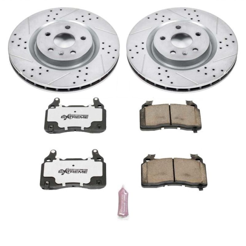 Power Stop 10-15 Chevrolet Camaro Front Z26 Street Warrior Brake Kit Brake Kits - Performance D&S PowerStop