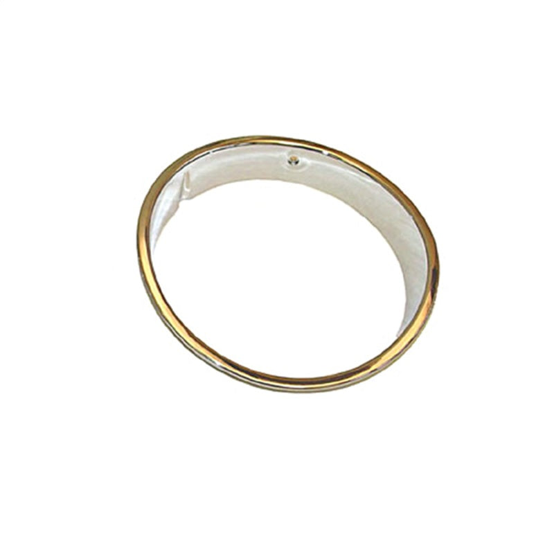 Omix LH Chrome Headlight Bezel 97-06 Wrangler TJ Light Covers and Guards OMIX