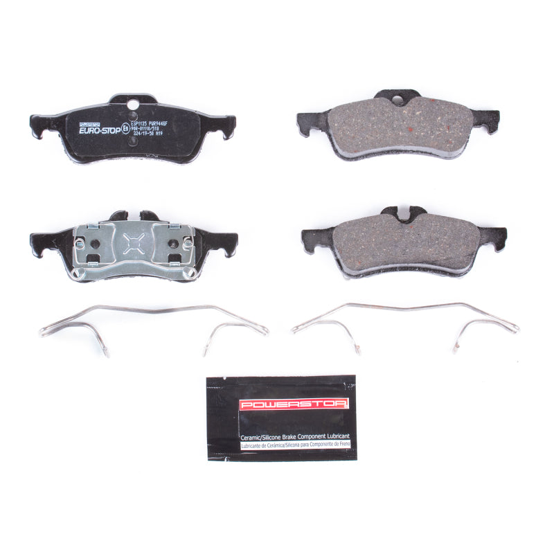 Power Stop 04-08 Mini Cooper Euro-Stop ECE-R90 Rear Brake Pads Brake Pads - OE PowerStop