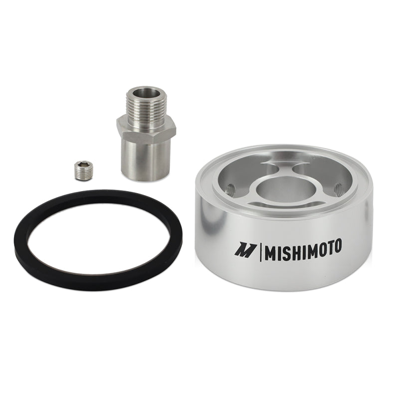 Mishimoto Oil Filter Spacer 32mm M20 x 1.5 Thread - Silver Oil Coolers Mishimoto