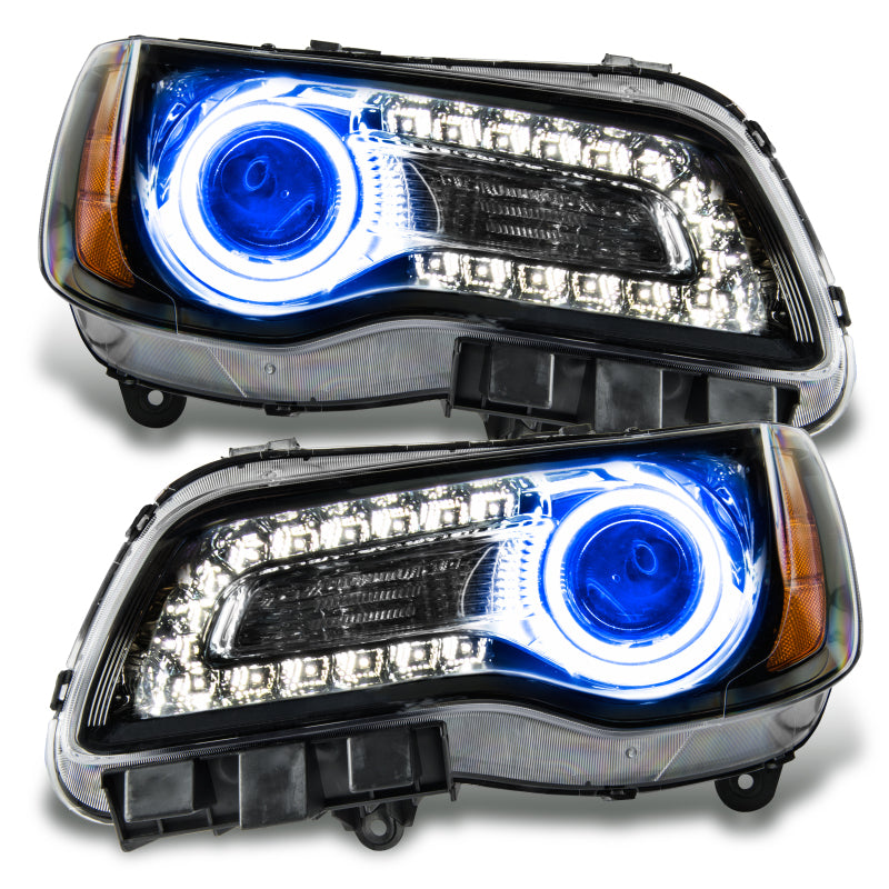 Oracle 11-14 Chrysler 300C SMD HL - Black - NON HID - Blue Headlights ORACLE Lighting