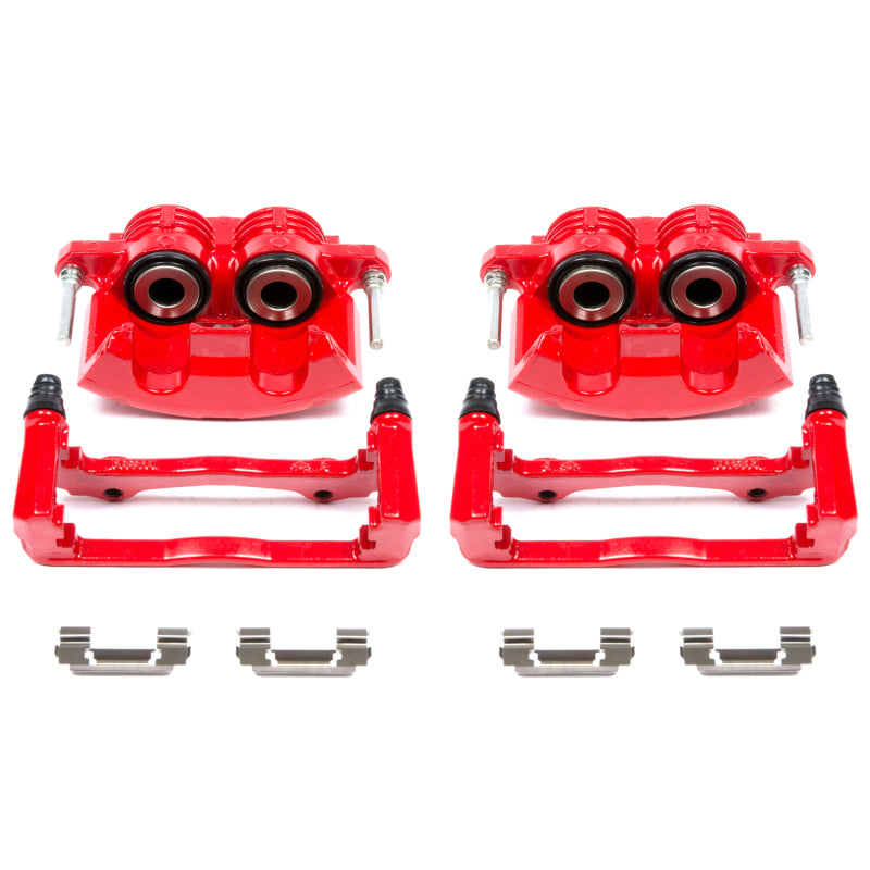Power Stop 98-02 Chevrolet Camaro Front Red Calipers w/Brackets - Pair Brake Calipers - Perf PowerStop