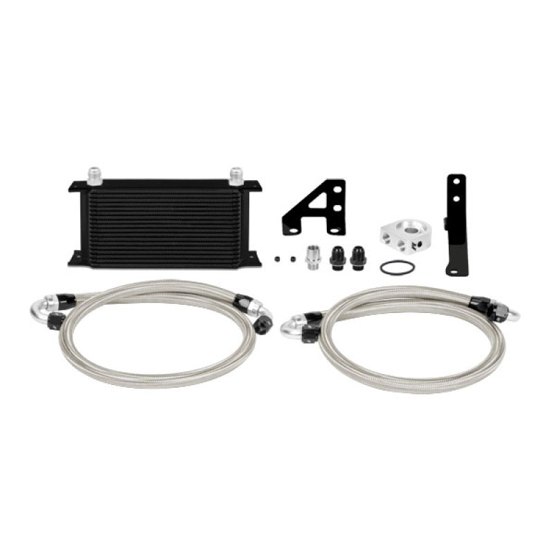 Mishimoto 15 Subaru STI Thermostatic Oil Cooler Kit - Black Oil Coolers Mishimoto