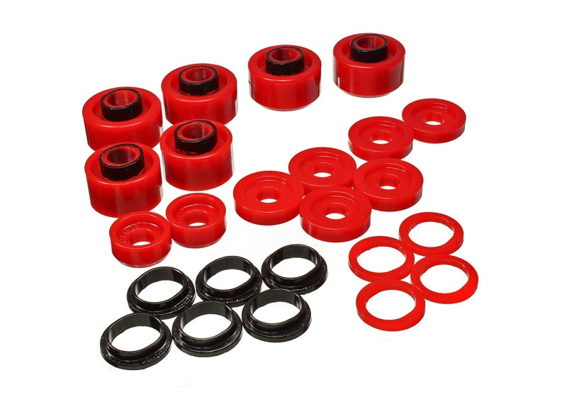 Energy Suspension 05-07 Ford F250/F350 2/4WD Red Body Mount Set Bushing Kits Energy Suspension