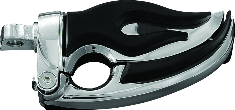 Kuryakyn Flamin Switchblade With Male Mount Adapter Chrome Footpegs Kuryakyn