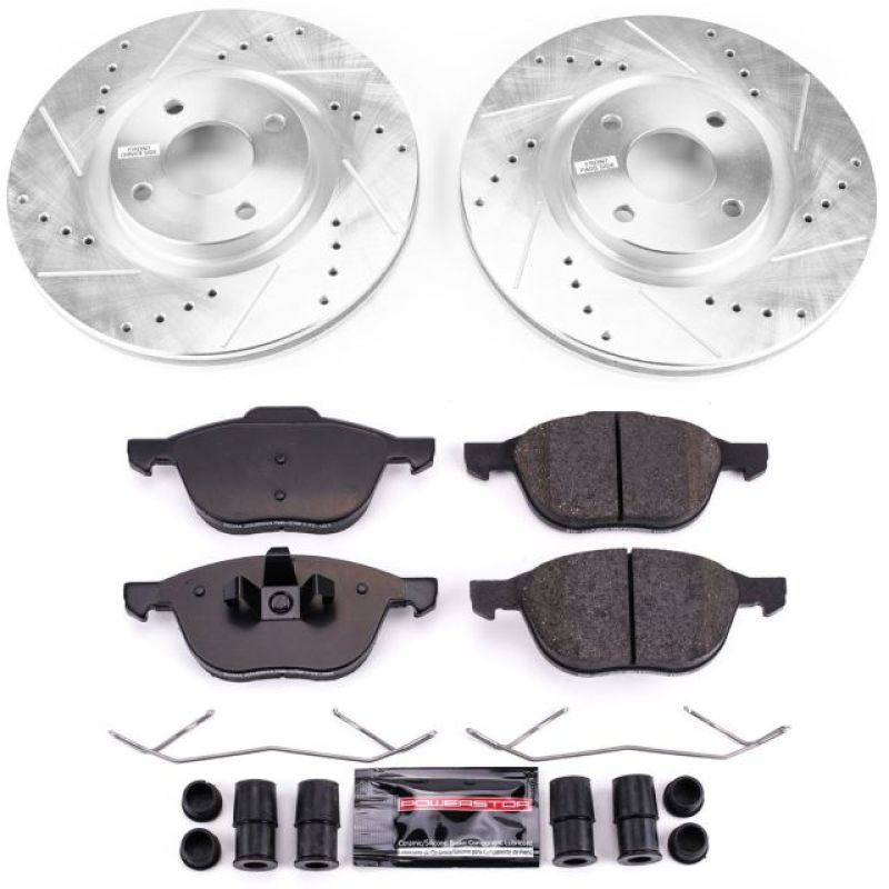 Power Stop 2018 Ford EcoSport Front Z23 Evolution Sport Brake Kit Brake Kits - Performance D&S PowerStop