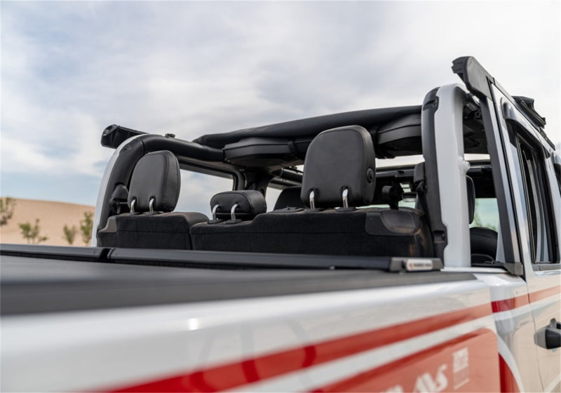 Rampage 20-22 Jeep Gladiator Trailview Fastback - Black Diamond Soft Tops Rampage