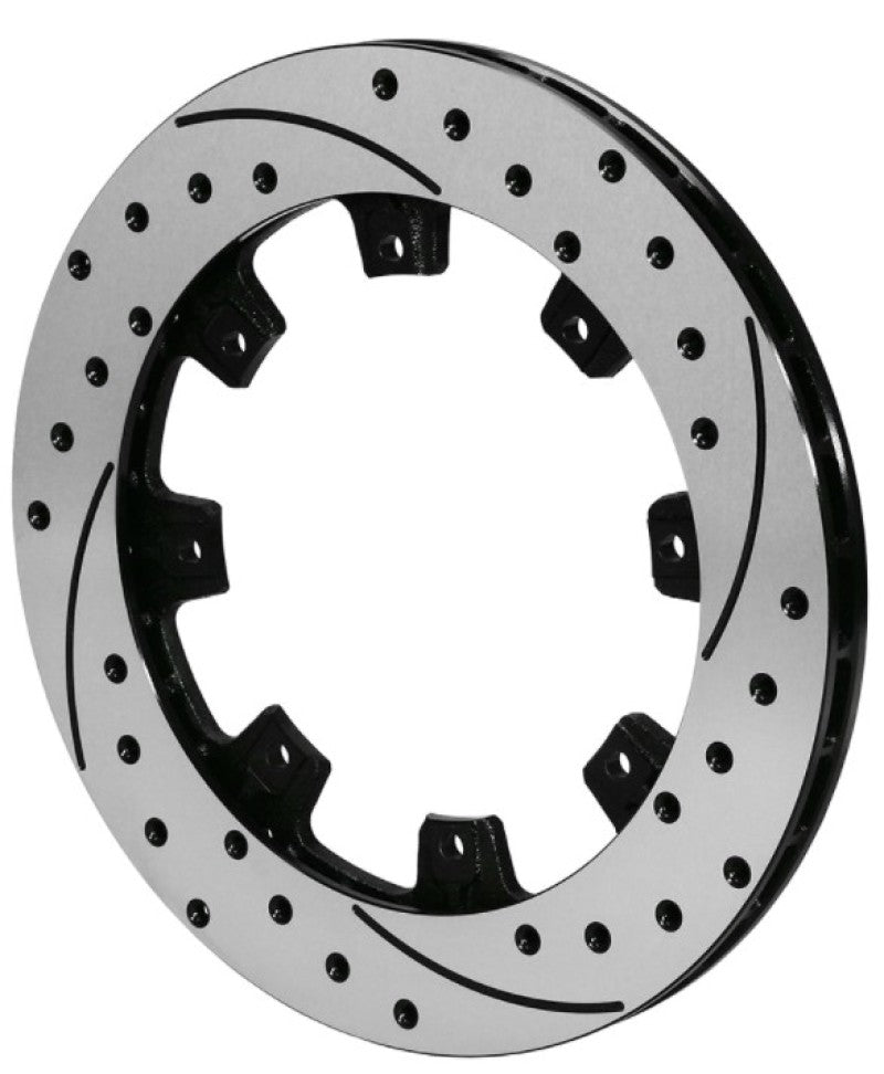 Wilwood Rotor-UL32 Iron LH-SRP BLK Drl 11.75 x .810 - 8 on 7.00in Brake Rotors - 2 Piece Wilwood
