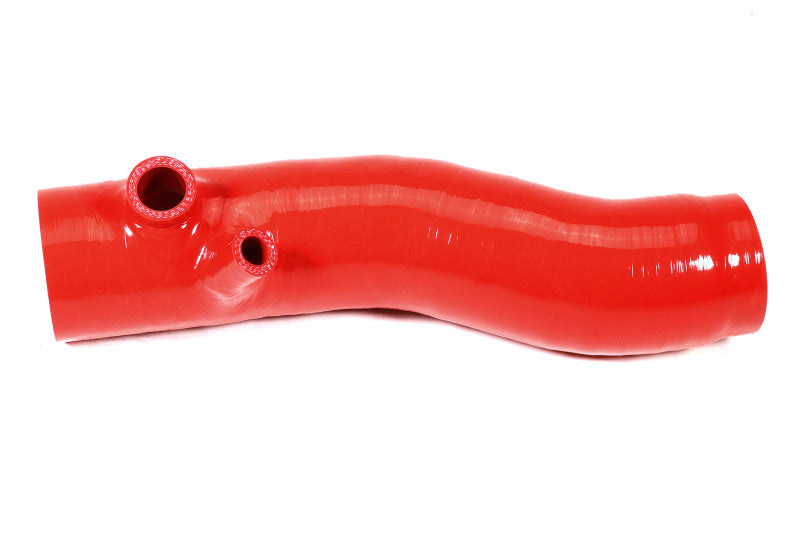 PERRIN 22-24 Subaru WRX / 20-25 LGT &amp; OBXT Turbo Inlet Hose w/Turbo Adapter Flange (Long) - Red Hoses Perrin Performance