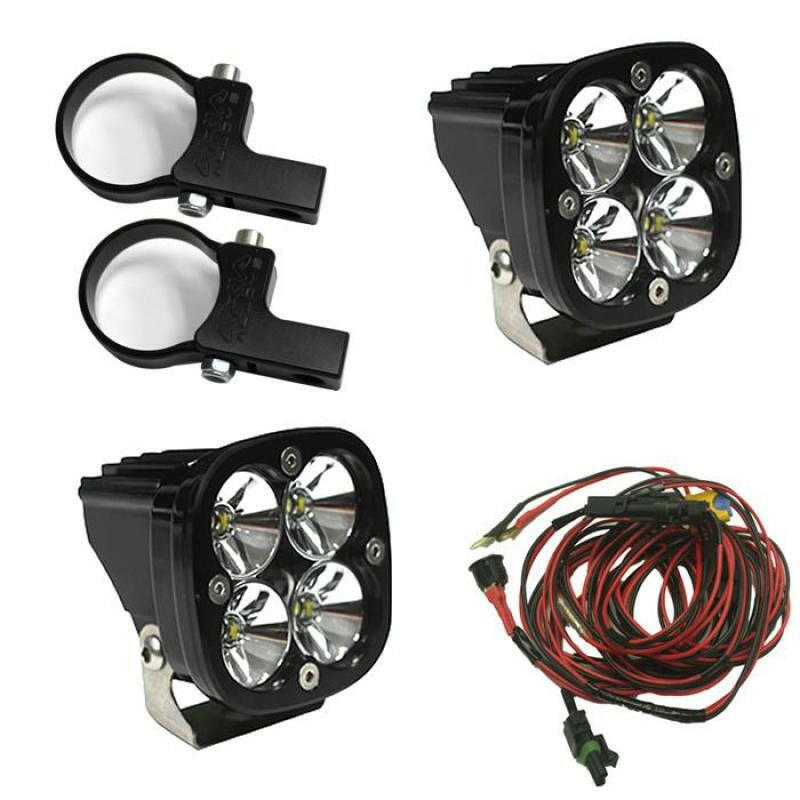 Baja Designs Squadron Pro LED Light Pods Kit w/Horizontal Mounts/2.00in Harness Light Bars & Cubes Baja Designs