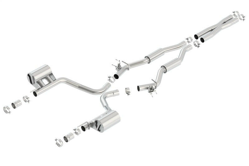Borla 15-16 Dodge Challenger SRT 392 S-Type Catback Exhaust Single Split Rear Exit (No Tip) Catback Borla