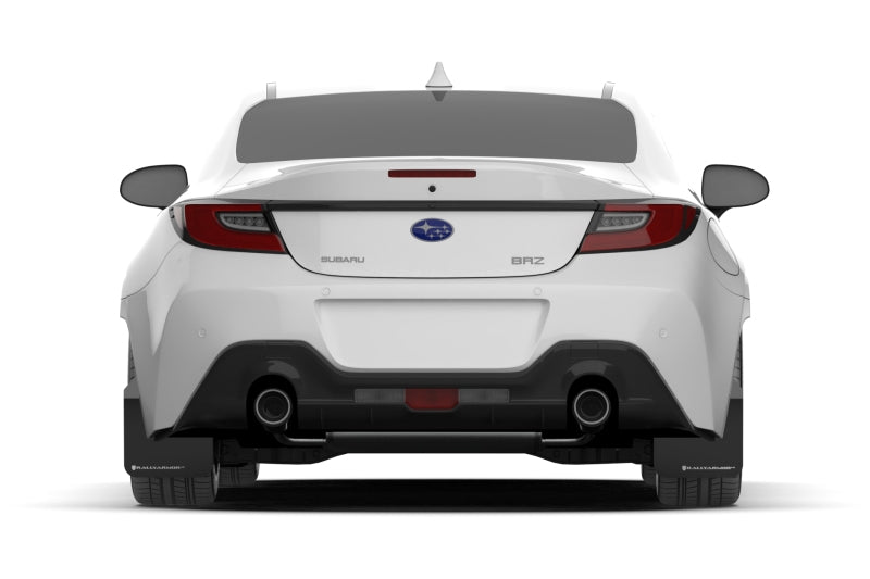 Rally Armor 22-25 Subaru BRZ / Toyota GR86 Black UR Mud Flap w/White Logo Mud Flaps Rally Armor