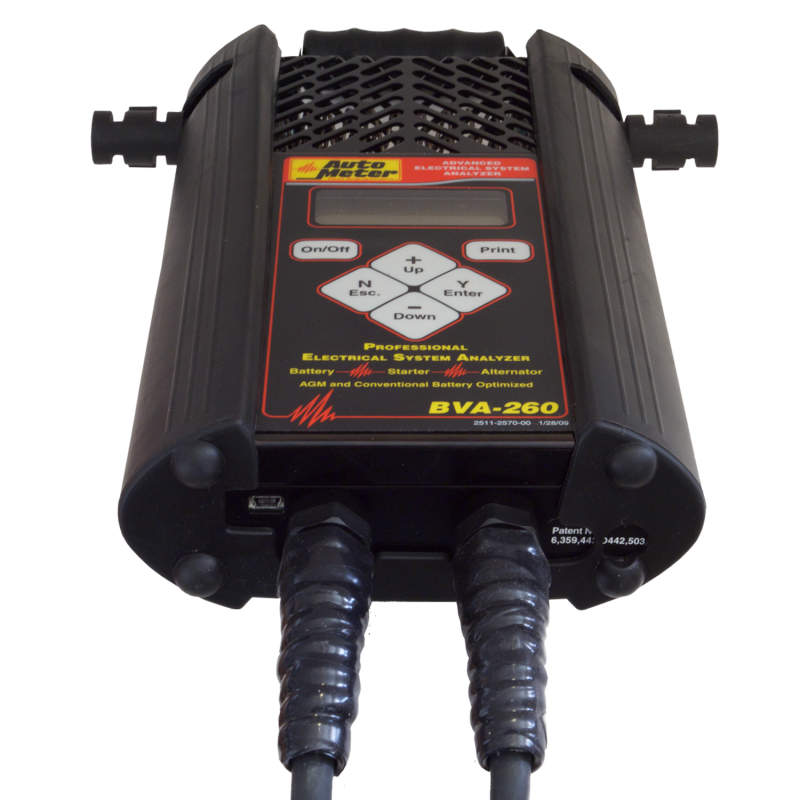 Autometer Handheld Electrical System Analyzer w/120 Amp Load for 6V/12V Applications Battery Chargers AutoMeter