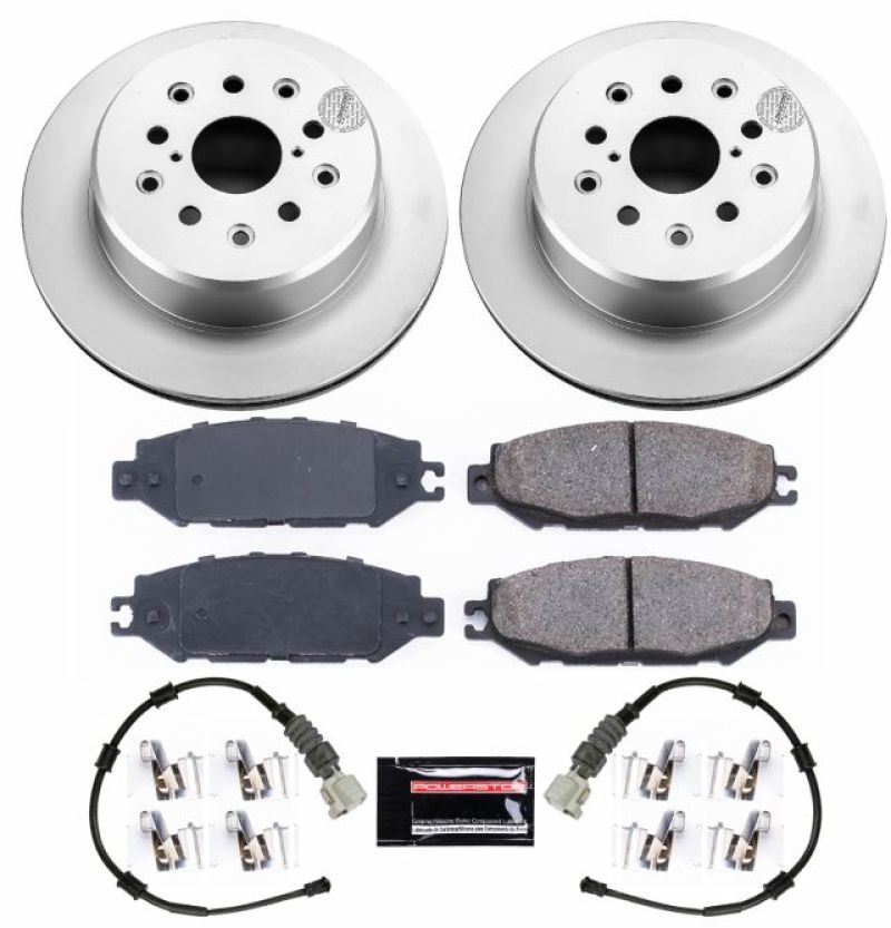 Power Stop 93-94 Lexus LS400 Rear Z17 Evolution Geomet Coated Brake Kit Brake Kits - Performance Blank PowerStop