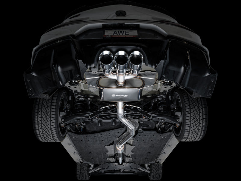 AWE Tuning 2024 Acura Integra Type S DE5 FWD Touring Edition Exhaust w/ Triple Chrome Silver Tips Catback AWE Tuning