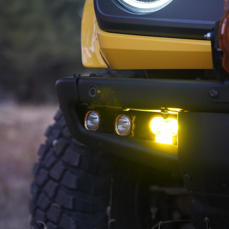 KC HiLiTES 2021+ Ford Bronco FLEX ERA 3 Dual Mode SAE Fog Light Pocket Kit Light Bars & Cubes KC HiLiTES