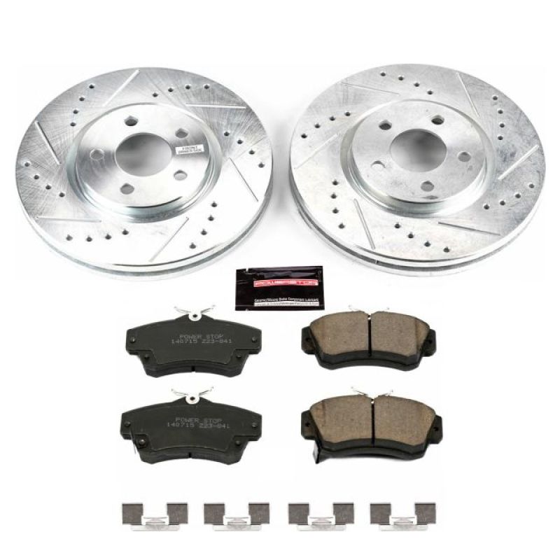 Power Stop 03-09 Chrysler PT Cruiser Front Z23 Evolution Sport Brake Kit Brake Kits - Performance D&S PowerStop