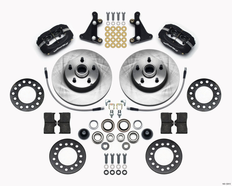 Wilwood Forged Dynalite Front Kit 11.28in 1 PC Rotor&Hub Ford 1949-1953 Big Brake Kits Wilwood