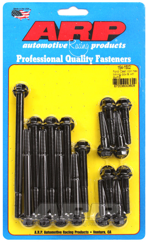 ARP Ford Cast Iron Hex Timing Cover and Water Pump Kit Hardware Kits - Other ARP