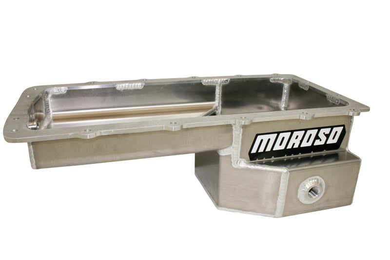 Moroso Ford 5.0 Coyote (w/Rear Sump) Drag Race Baffled Wet Sump 9qt Aluminum Oil Pan Oil Pans Moroso