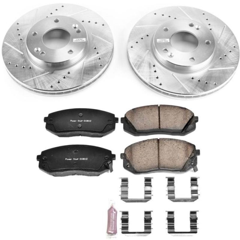 Power Stop 07-10 Kia Rondo Front Z23 Evolution Sport Brake Kit Brake Kits - Performance D&S PowerStop