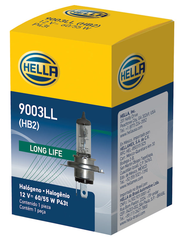 Hella Bulb 9003/HB2 12V 60/55W P43t LONG LIFE Bulbs Hella
