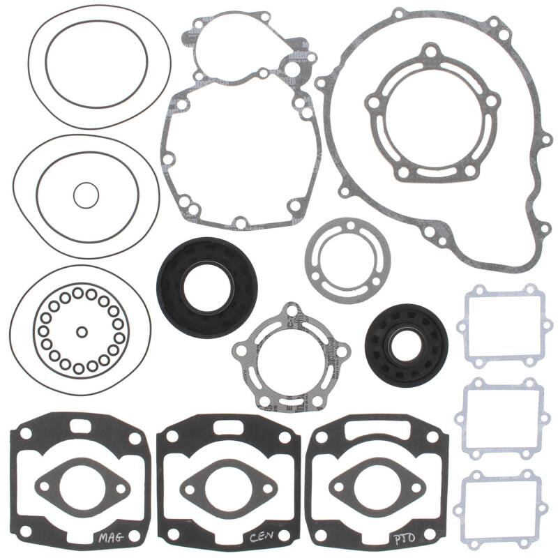 Vertex Gaskets 95-96 Arctic Cat Tigershark 900 Complete Gasket Kit w/ Oil Seals Engine Hardware Vertex Pistons