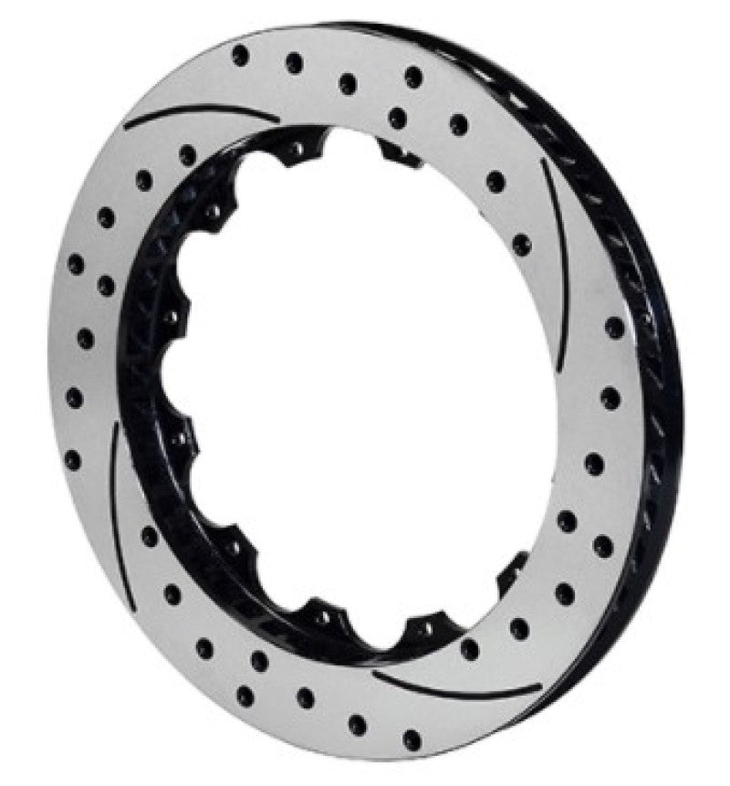 Wilwood Rotor-SRP48 SPC-37-LH-BLK-Drill 13.00 x 1.10 - 12 on 7.00in Brake Rotors - 2 Piece Wilwood
