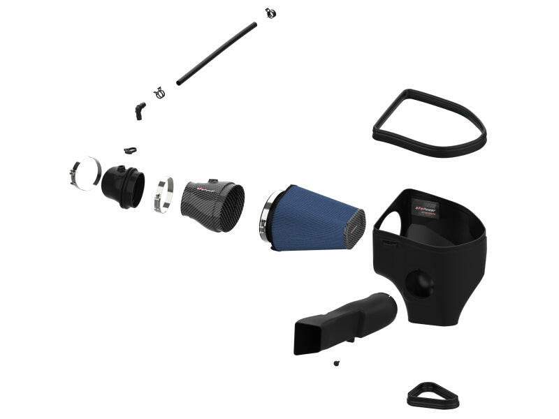 aFe Dodge Charger SRT Hellcat Redeye 21-23 V8-6.2L Track Series Stage-2 Carbon Fiber Intake Pro 5R Cold Air Intakes aFe