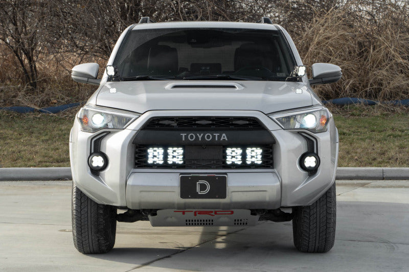 Diode Dynamics 14-23 Toyota 4Runner SS5 Stealth Grille LED 2-Pod Kit - Sport Yellow Combo Light Accessories and Wiring Diode Dynamics