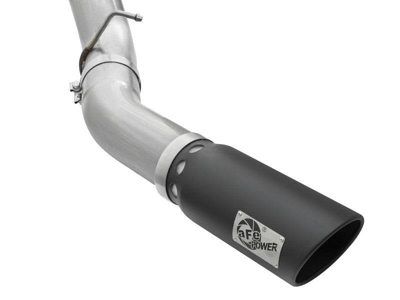 aFe Atlas Exhaust 5in DPF-Back Aluminized Steel w/ Black Tips 16-17 GM Diesel Truck V8-6.6L (td) DPF Back aFe
