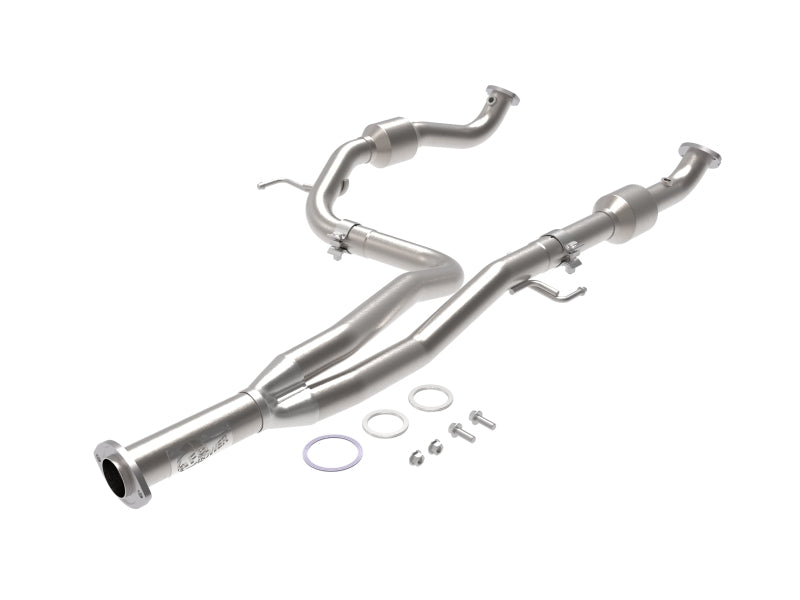aFe Toyota Tacoma 16-17 V6-3.5L Twisted Steel Y-Pipe w/ Cat X Pipes aFe