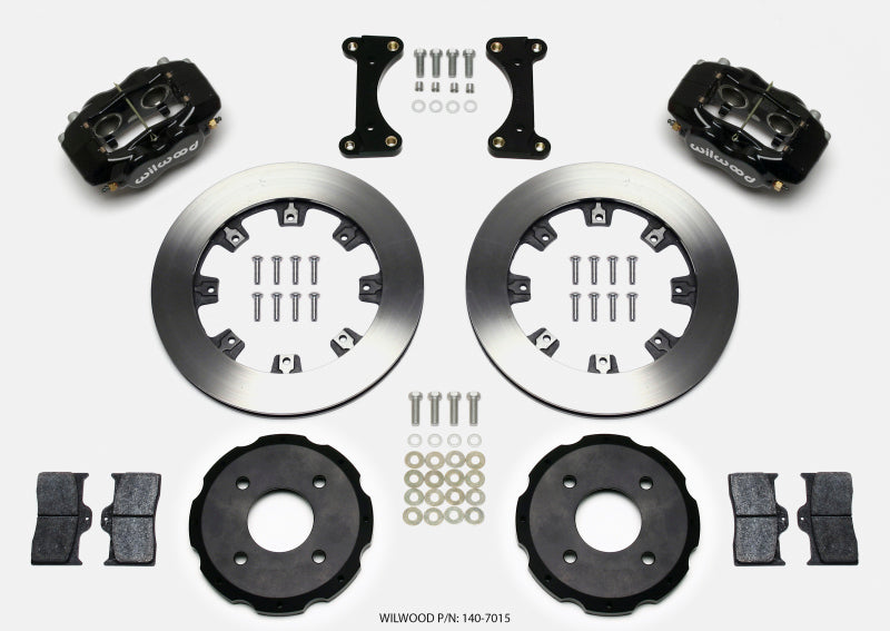 Wilwood Forged Dynalite Front Hat Kit 12.19in 2002 Mitsubishi Lancer Big Brake Kits Wilwood